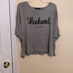 I Love Weekend Top